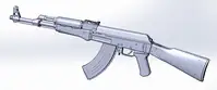 Создание детальной 3D-модели автомата Калашникова образца 1958 года