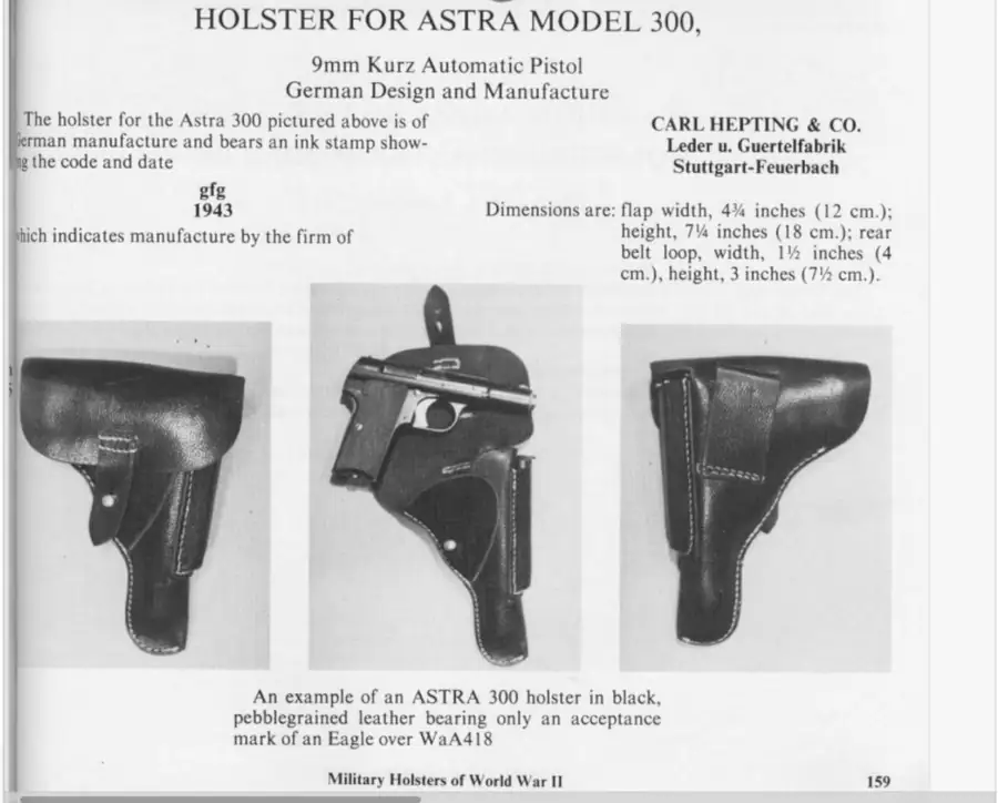 Определение редкой кобуры военного выпуска: Astra 600 и отличия от Walther P.38