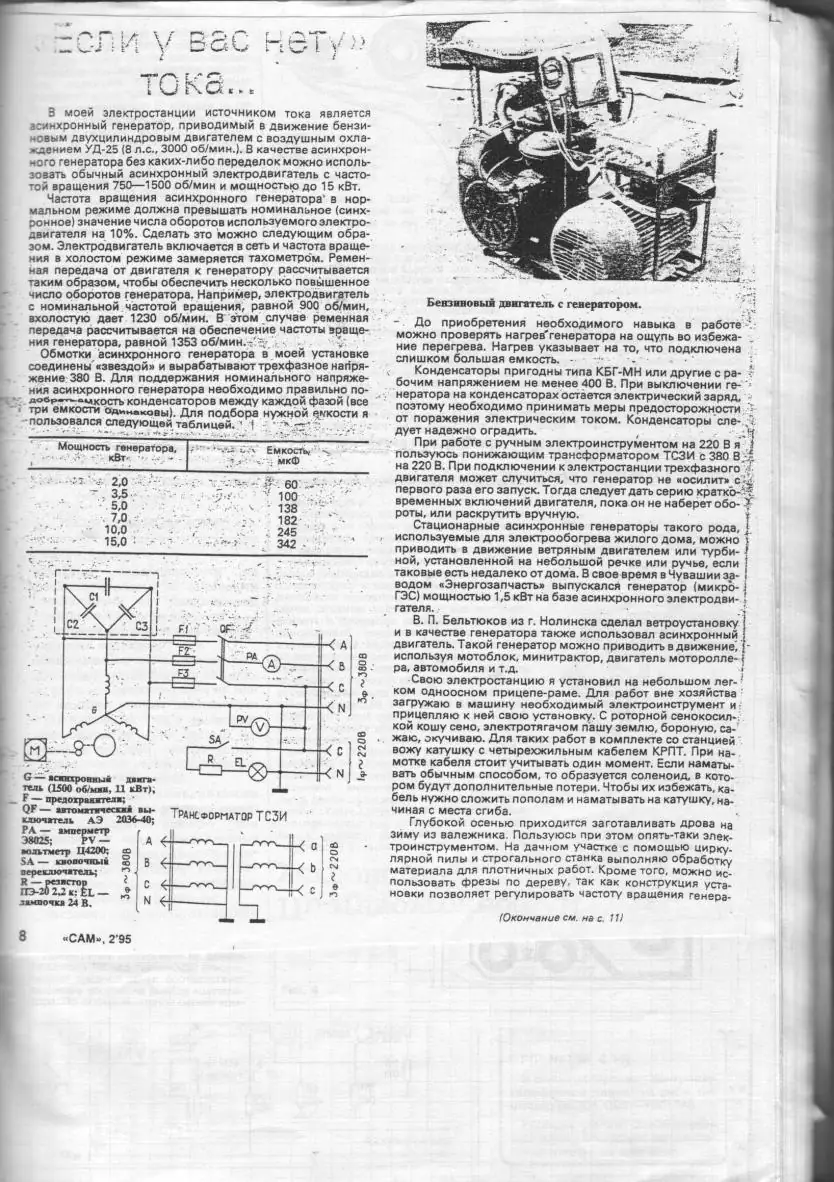 Автономная генерация своими руками: гидро-, ветро- и механические установки